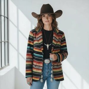 Silverado Western Cotton Serape Women's Blazer